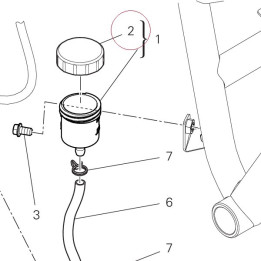 Clutch brake pump cover kit 89340051A