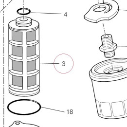 Strainer, oil 89410201A
