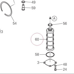 Oil net filter 89410241A