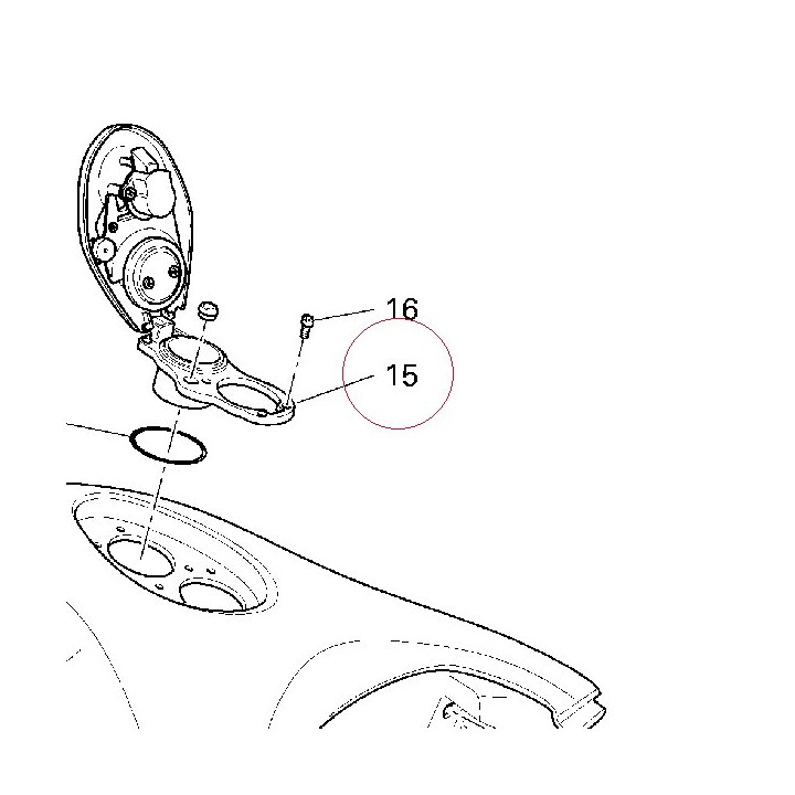 Cap set, fuel tank 89520031A