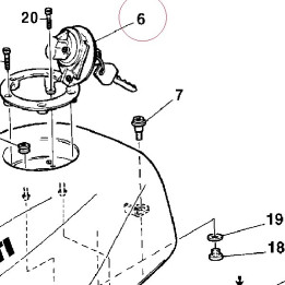 Cap set, fuel tank 89540011A