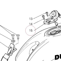 Cap set, fuel tank 89540012A