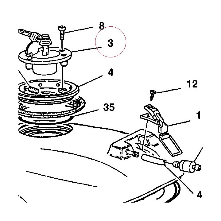 Tank cap 89540021A