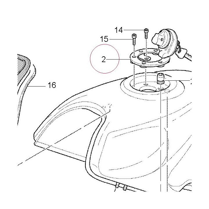 Cap set, fuel tank 89540041A