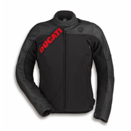 Blouson en cuir-tissu Ducati Logo C1