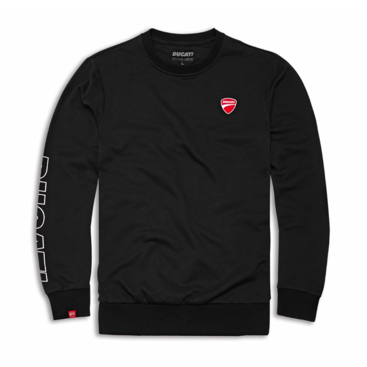 Sweat-shirt ras de cou Ducati Logo noir