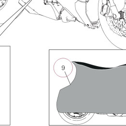Motrocycles cover canvas 91910631AA