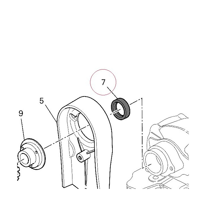 Oil seal 93040611A