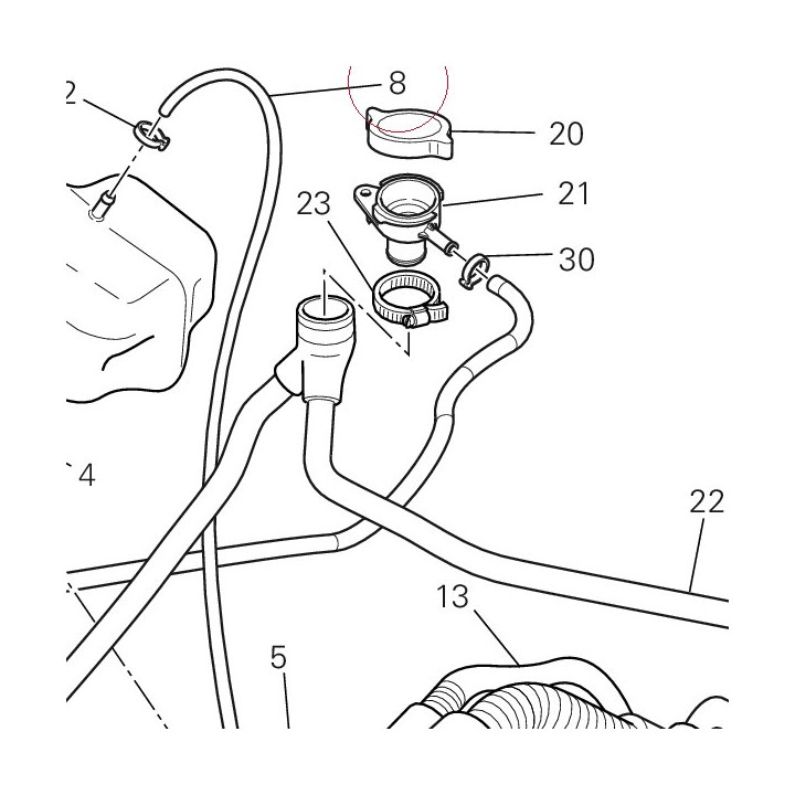 Breather pipe 93410061A