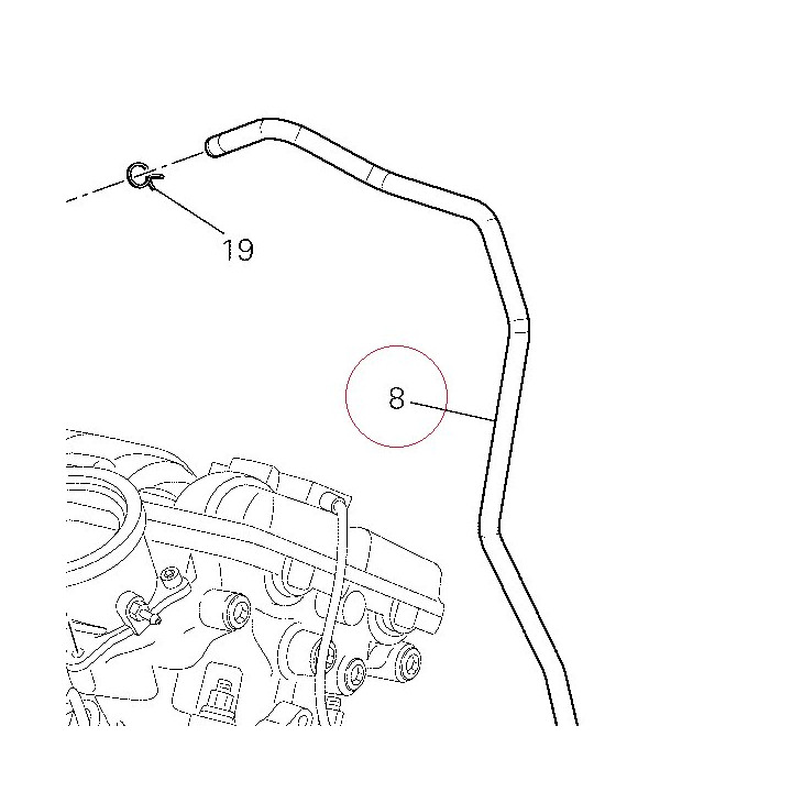 Breather pipe 93410141B