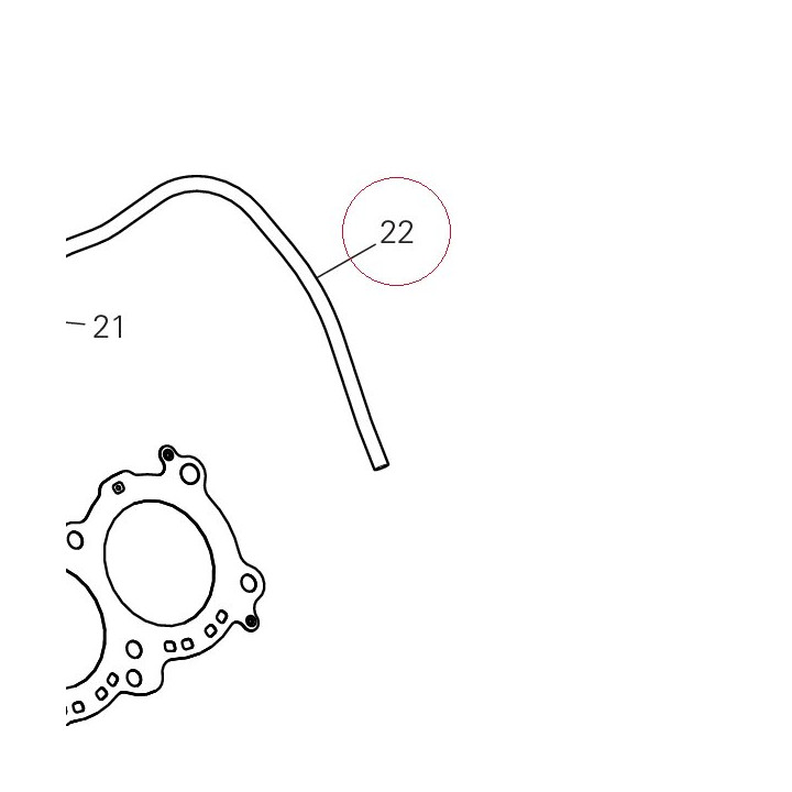 Hose, drain 93410551A