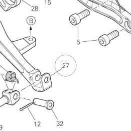 Brake lever assembly 96211131AA