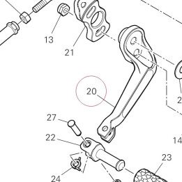Gearchange lever 96211161AA