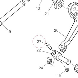 Gear lever pin 96211251A