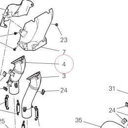 Front exhaust manifold 96412621A