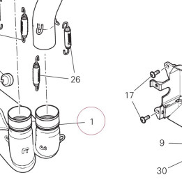 Exhaust manifold horizontal 96412652A
