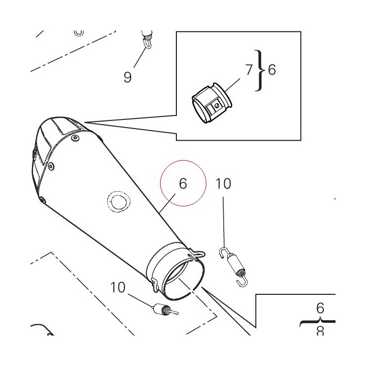 Left silencer 96412672A
