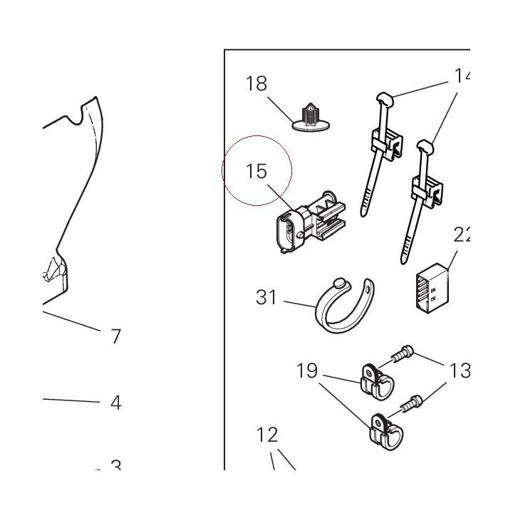 Cap, connector 96540031A