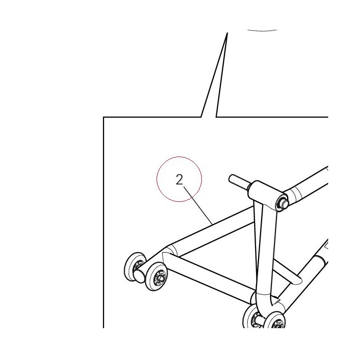 Rear stand 96797310BA
