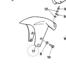 Front mudguard 969028AAA