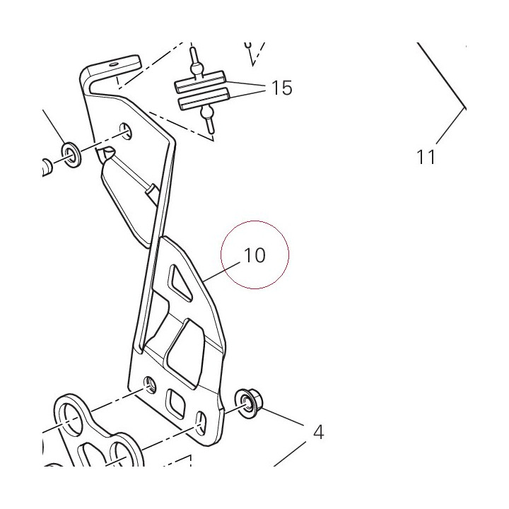 Right bracket 97610401AA