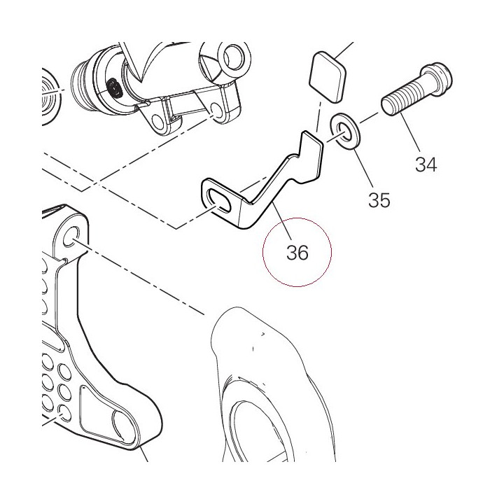 Right bracket 97611111AA