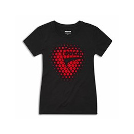 Ladies t-shirt cuore — réf. 987710992 | Ducati Store