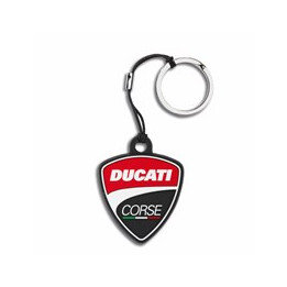Keychain Ducati Corse shield — réf. 987704443 | Ducati Store