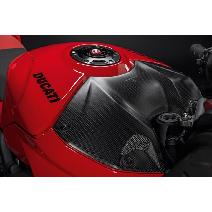 Cache réservoir en carbone — réf. 96981611AA | Ducati Store