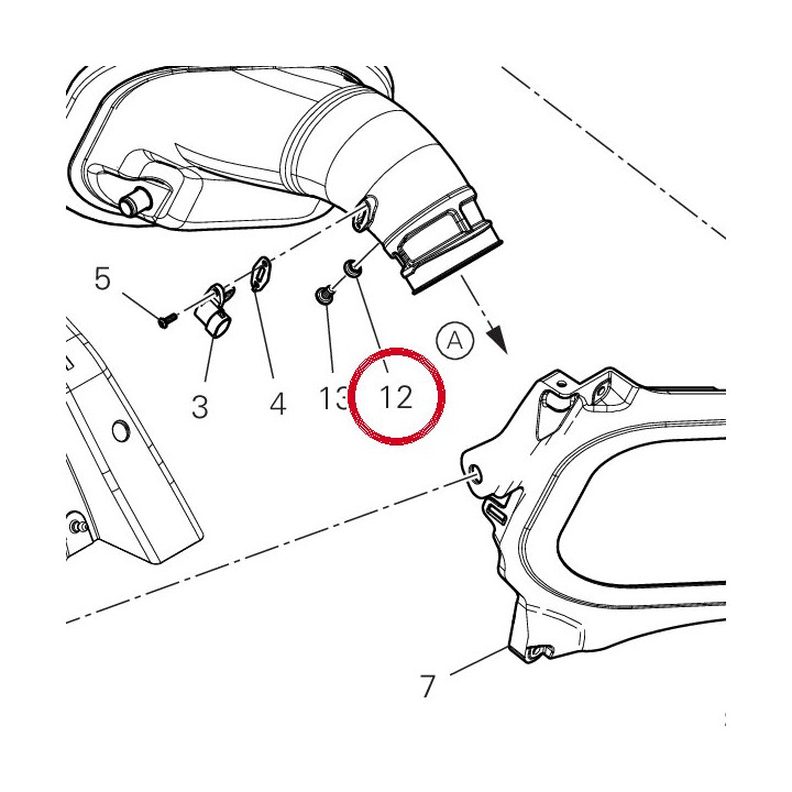 Entretoise 71615071AA — réf. 71615071AA | Ducati Store