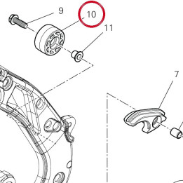 Rouleau de chaîne supérieur — réf. 44713111A | Ducati Store
