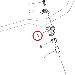 Cavalier guidon, inférieur — réf. 36012751AA | Ducati Store