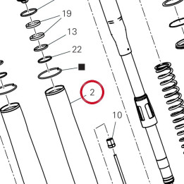 Fourche complète gauche — réf. 34521552A | Ducati Store