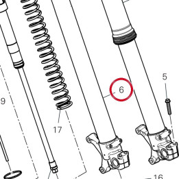 Coulisse gauche complète — réf. 34915321A | Ducati Store