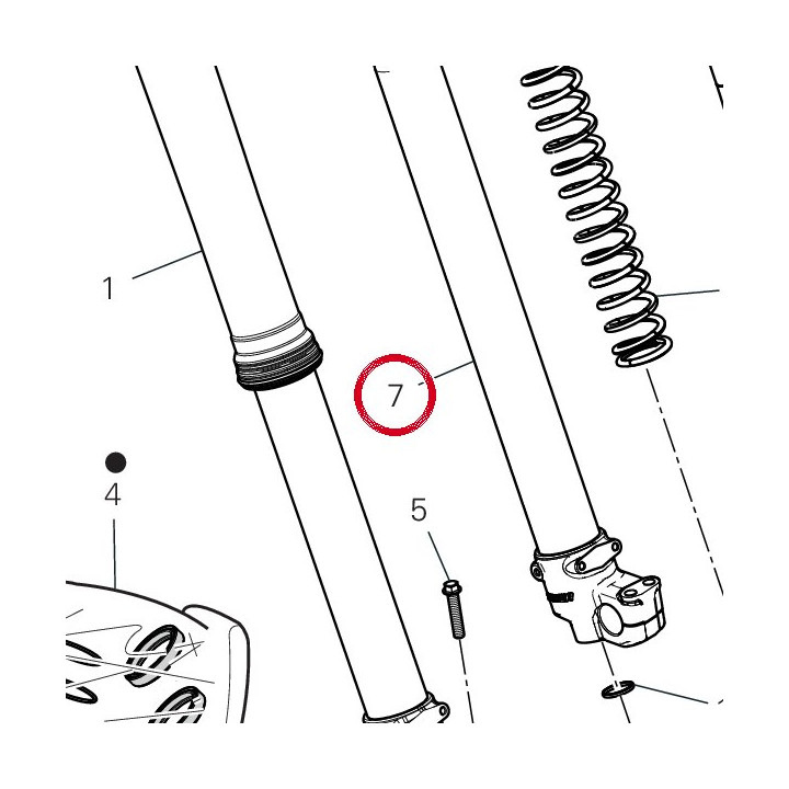 Coulisse droite complète — réf. 34915311A | Ducati Store