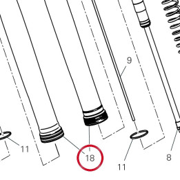 Fourreau fourche 34915301A — réf. 34915301A | Ducati Store