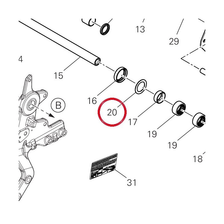 Rondelle butee 85215091A — réf. 85215091A | Ducati Store