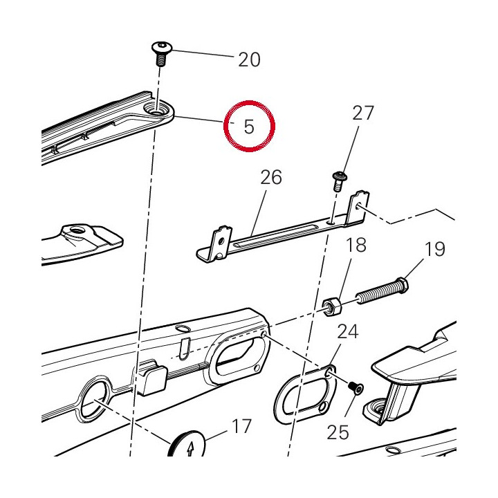 Glissiere 44713052A — réf. 44713052A | Ducati Store