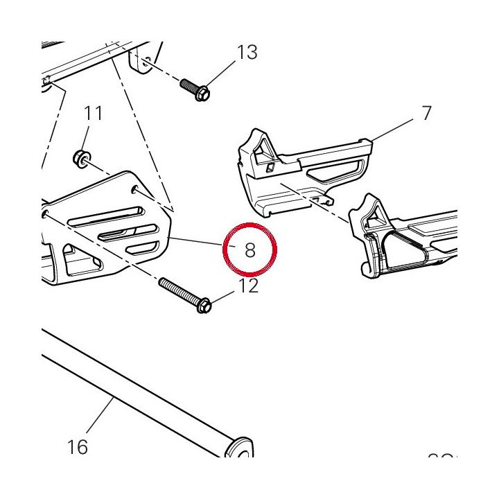 Lamiera fissaggio cruna — réf. 44713102AA | Ducati Store