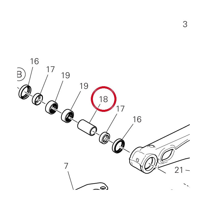 Entretoise 7131E931A — réf. 7131E931A | Ducati Store