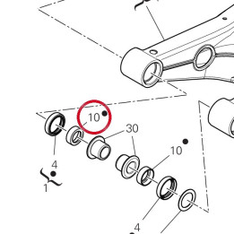 Entretoise ext. 7131E941A — réf. 7131E941A | Ducati Store