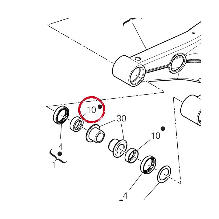 Entretoise ext. 7131E941A — réf. 7131E941A | Ducati Store