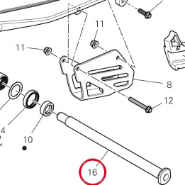 Axe fourche ariere — réf. 36911781AA | Ducati Store