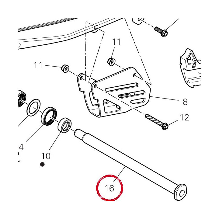Axe fourche ariere — réf. 36911781AA | Ducati Store