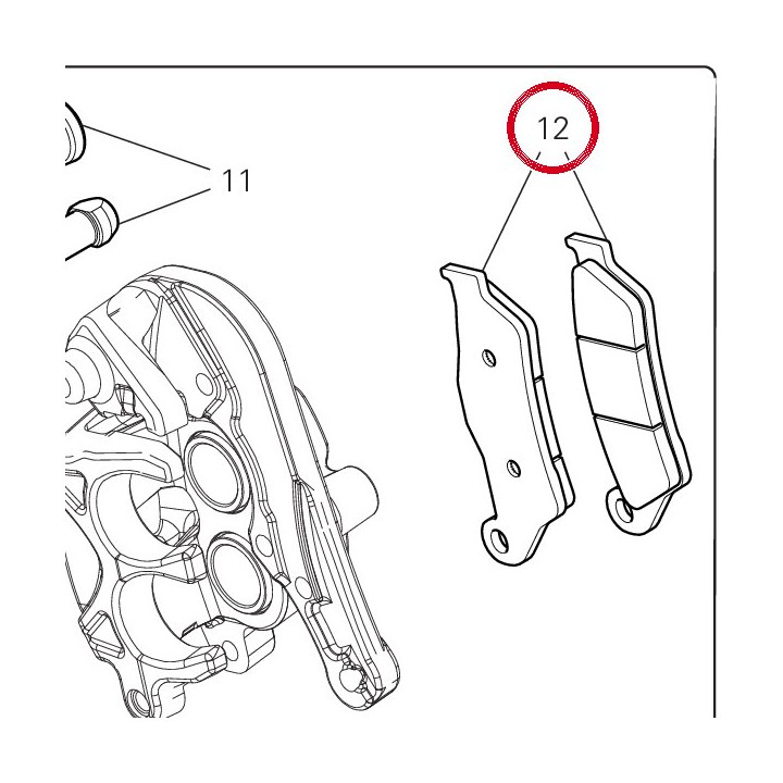 Paire de plaquettes — réf. 61341691A | Ducati Store