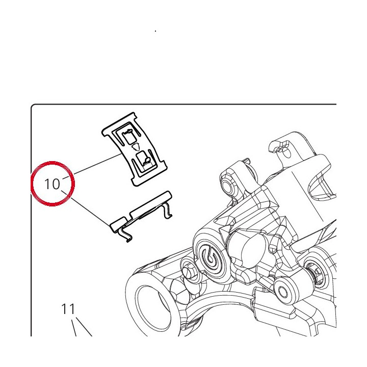 Ressort plaquette frein — réf. 61241371A | Ducati Store