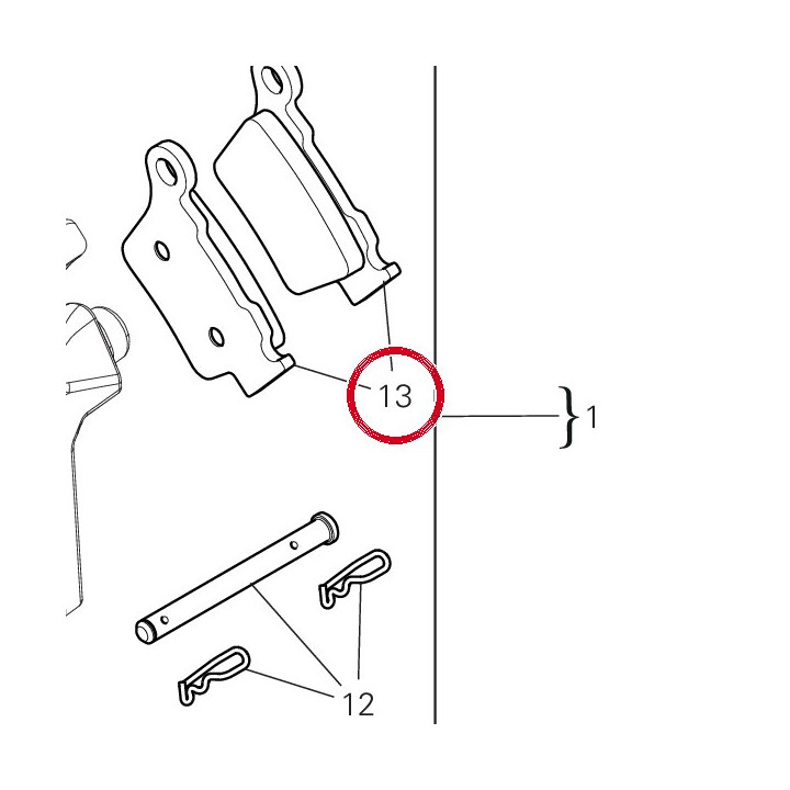 Paire de plaquettes — réf. 61341711A | Ducati Store