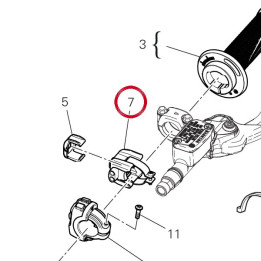 Commutateur gauche 65140281B — réf. 65140281B | Ducati Store