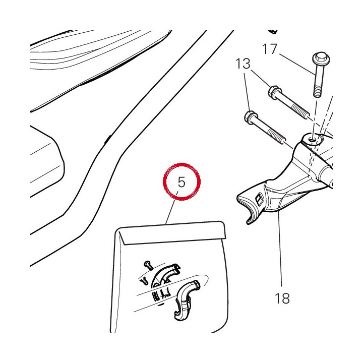 Kit supporti cavi gas — réf. 65420601A | Ducati Store