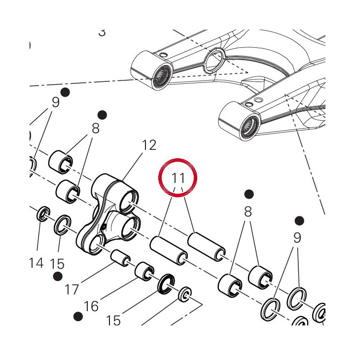 Entretoise interne — réf. 7131F851A | Ducati Store